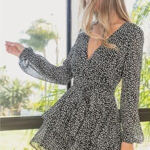 Chiffon Dalmatian Print Romper Sz M NWTs